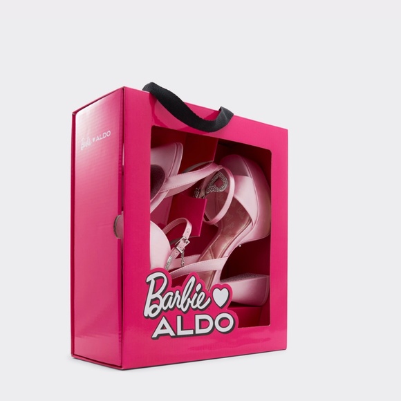 SOLD. ALDO x Barbie Platform Sandal (Satin) - Picture 2 of 4